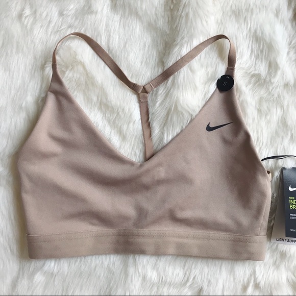 Nike Intimates & Sleepwear | Nike Strappy Light Support Nude Sports Bra | Poshmark